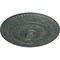 Ekena Millwork Neuveau Ceiling Medallion (Fits Canopies up to 6 3/8"), 24 1/4"OD x 2"P, Athenian Green Crackle CM24NAAGC - alternate 2